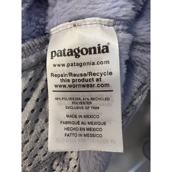 Patagonia Women’s Retool Snap-T Pullover Fleece Size Large Purple Polartec - Picture 5 of 8